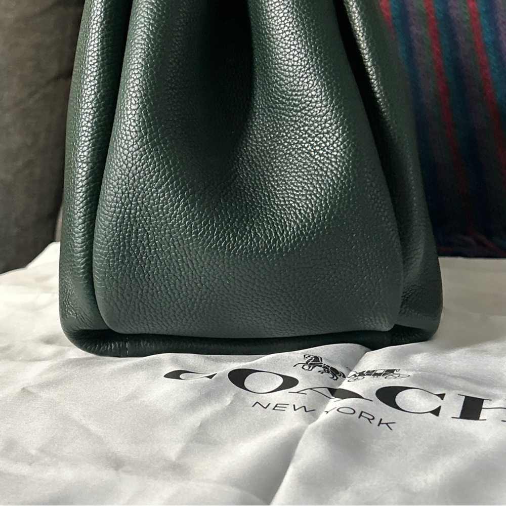 Coach Lana in Amazon Green Leather Shoulder Bag - Picture 10 of 12